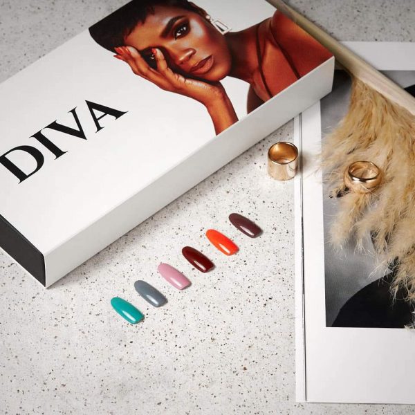 Diva Collection Gel Polish 6×7ml + Gloss Top Free - Image 2
