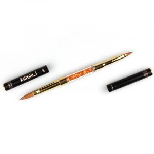 RaNails Double-end Acrylic Oval/Cat's Tongue Brush