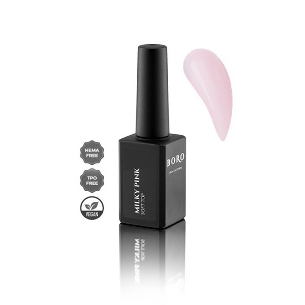 Milky Pink soft Top Coat - 15ml